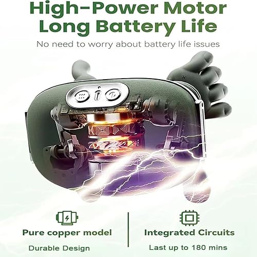 Miniatura 7 de Masajeador de cuello para aliviar el dolor de tejido profundo, masaje de amasamiento 4D, silencioso y portátil, ligero, ajuste de 3 velocidades,