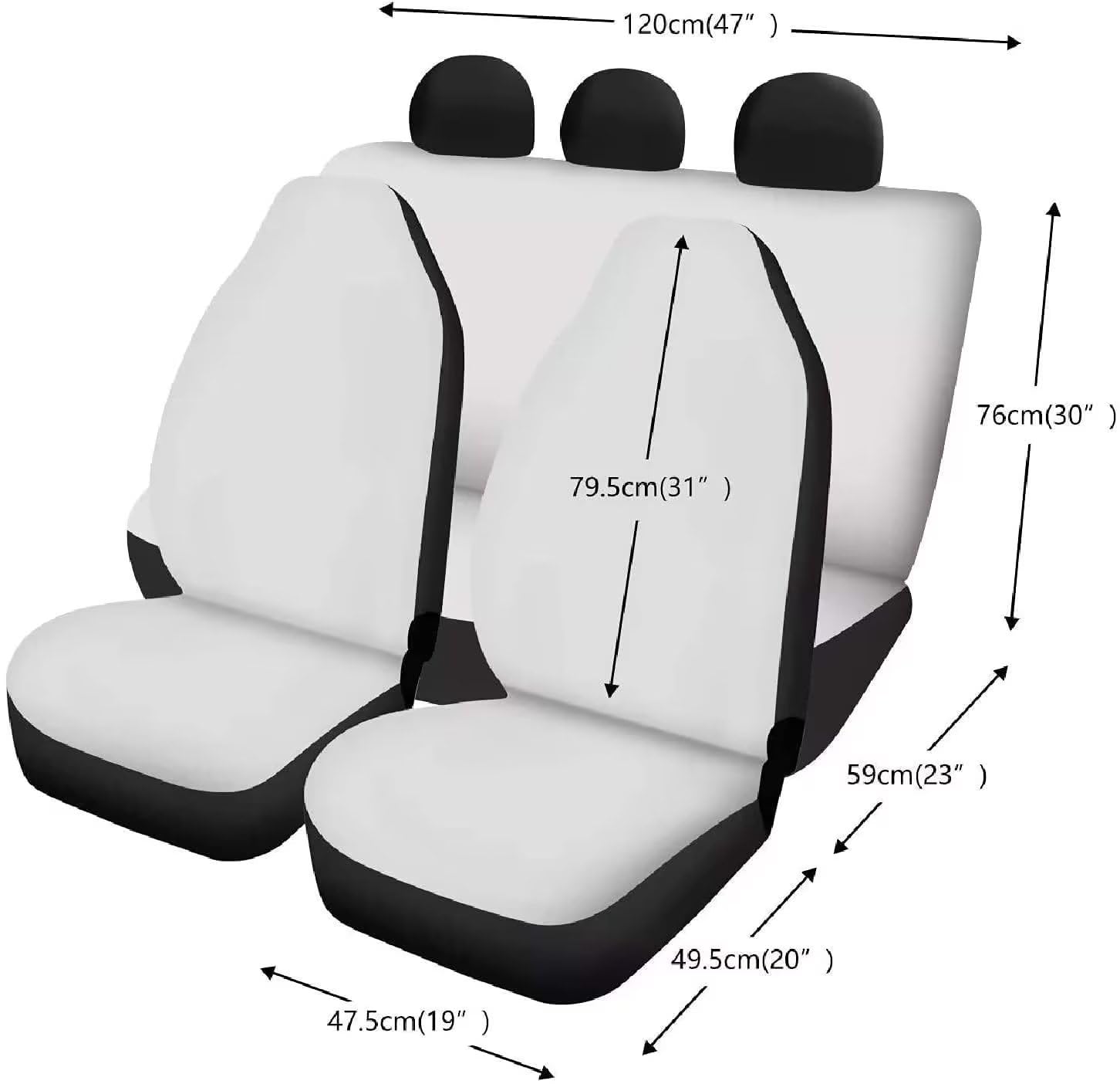 Belidome Pink Axolotl Kirschblüte 4er Set Sitzbezüge Schonbezüge Schonbezüge für Auto LKW SUV Vans, Einheitsgröße