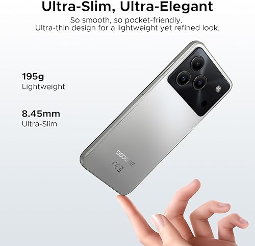 Miniatura 3 de DOOGEE Note 56 Teléfonos Desbloqueados, Último Teléfono Celular Android 16 OS con Batería de 6150mAh, 24GB+64GB/TF Expansible hasta 2TB Octa-Core