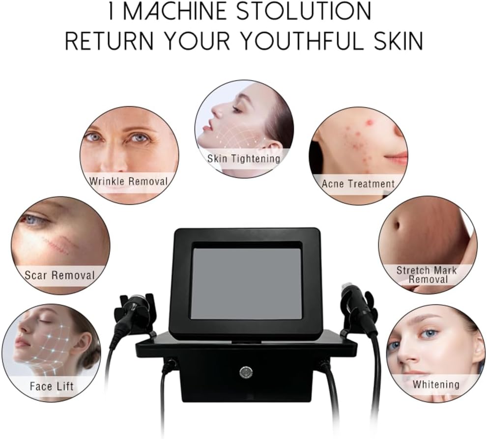 Mecavie Professional Grade Facial Beauty Device,Multi-Probe Skin Tightening & Brightening Tool with Cooling Comfort Feature, Reduces Fine Lines