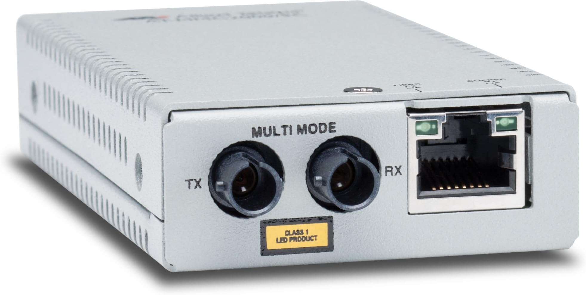 AT-MMC2000/ST-960 - Allied Telesis MMC2000/ST Transceiver/Media Converter - 1 x Network RJ-45-1 x ST Ports - Multi-Mode - Gigabit Ethernet - 10/100/1000Base-T, 1000Base-SX - Wall