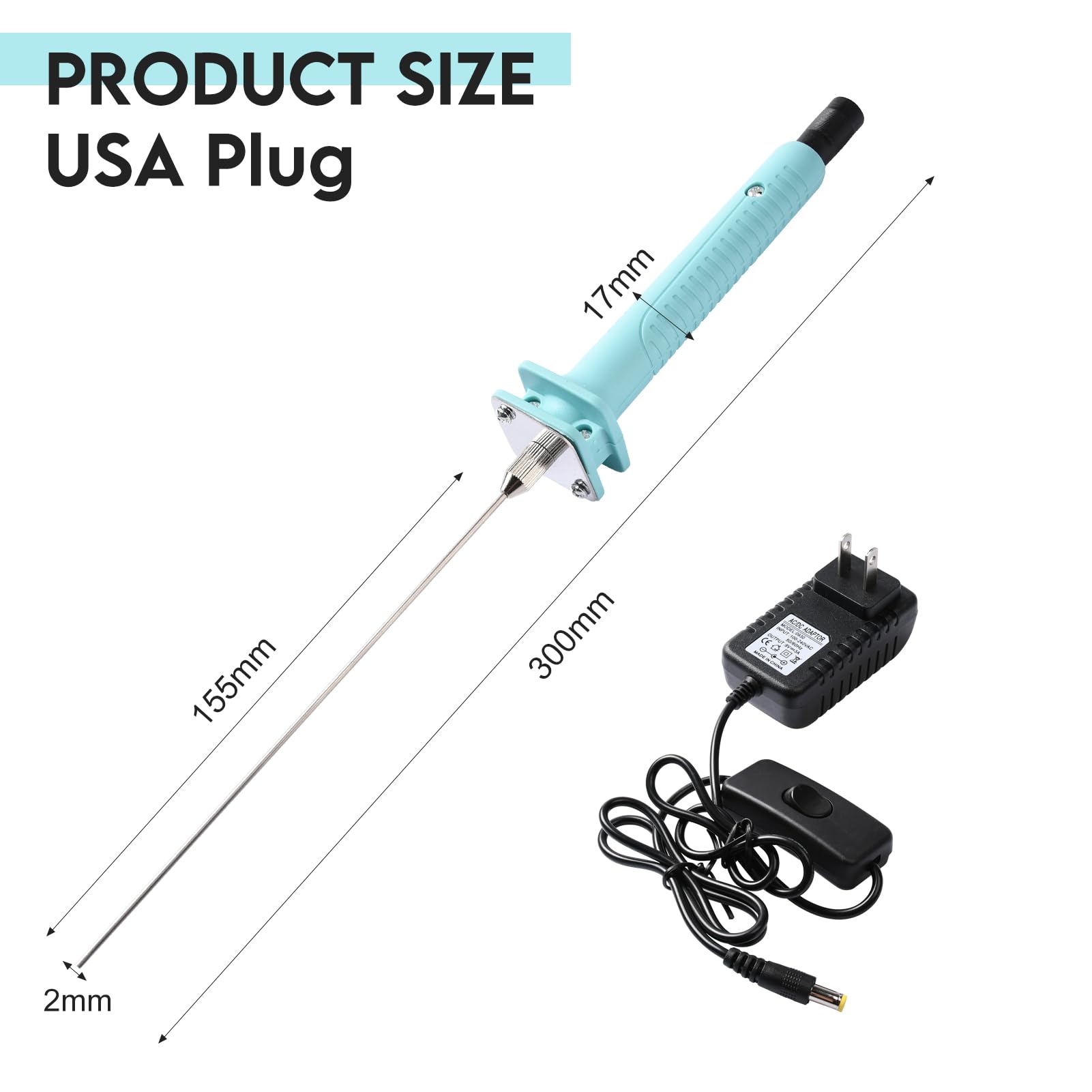 Hot Wire Cutter Pen for Foam,15cm Foam Cutting Tools 24W Electric Cutter Foam Cutting Pen, Foam Polystyrene Heat Cutting Engraving Pen Foam Cutter Machine
