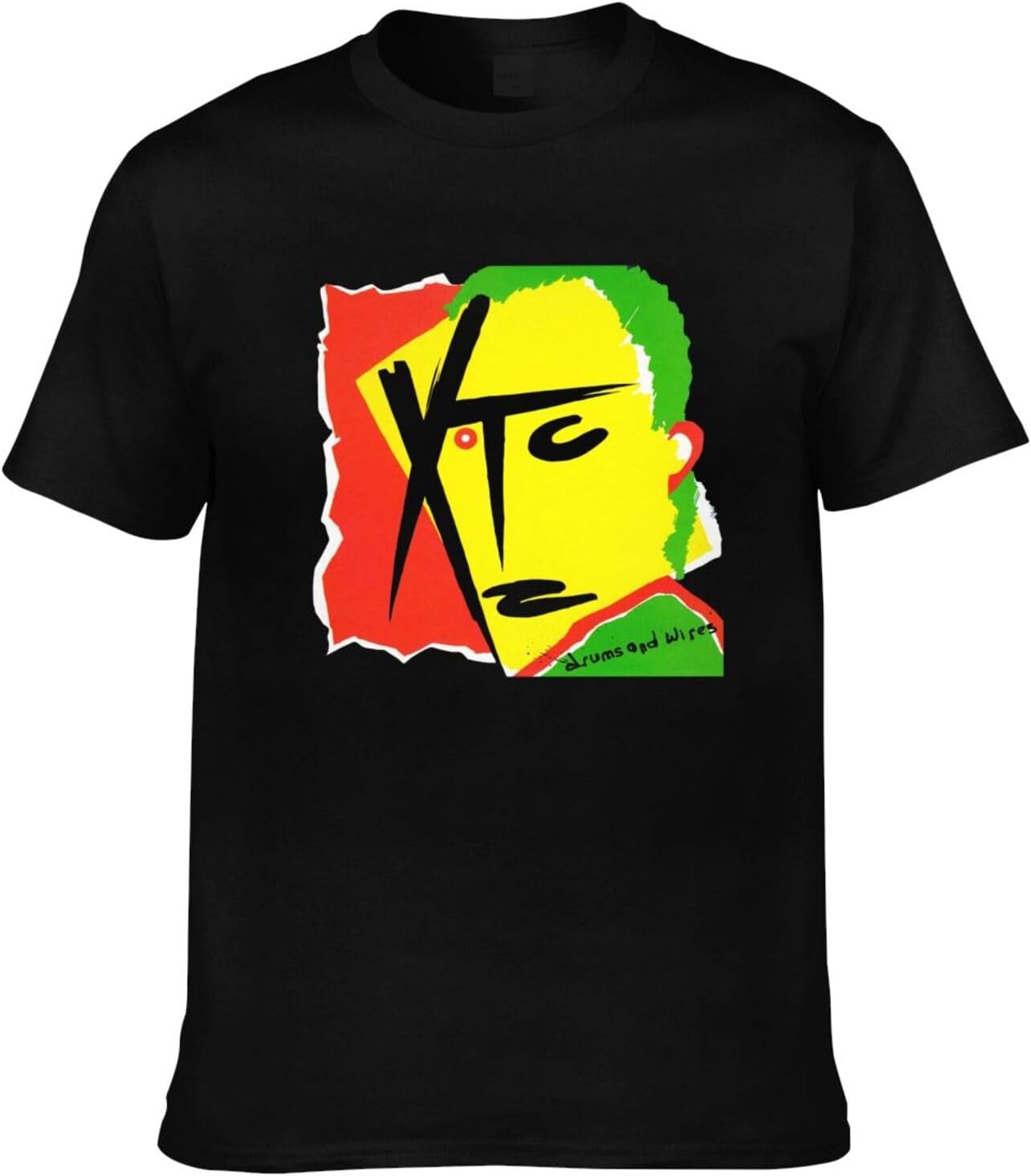 tシャツ メンズ 半袖 大きいサイズ XTC ドラムス・アンド・ワイアーズ てぃーしゃつ ゆったり スポーツシャツ 丸首シャツ 快適