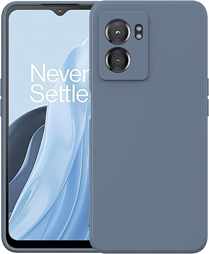 Foluu Funda de silicona para OnePlus Nord N300, funda protectora de goma de gel líquido con forro de microfibra suave, carcasa rígida delgada a