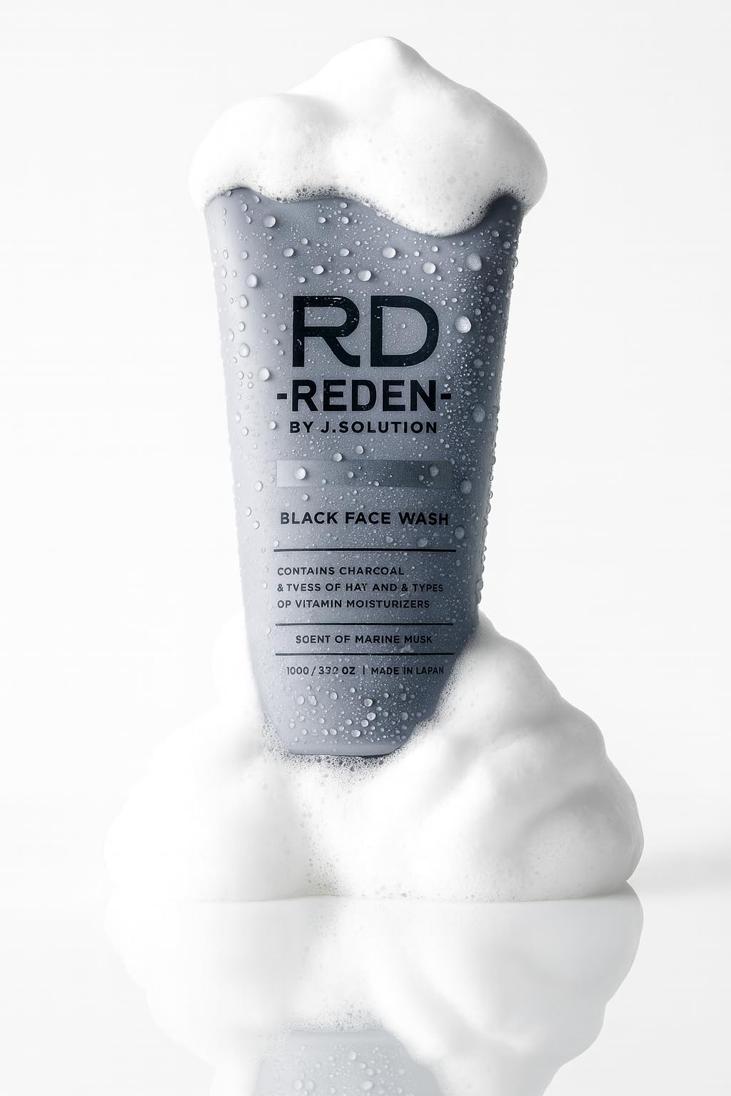 Amazon | REDEN 洗顔 リッチ濃密泡 炭 毛穴吸着 ブラック