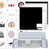 Maker 3 & Digital Content Library Bundle - Includes 30 Images in Design Space App - Smart Cutting Machine&comma; 2X Faster & 10X Cutting Force&comma; Cuts 300&plus; Materials&comma; Blue