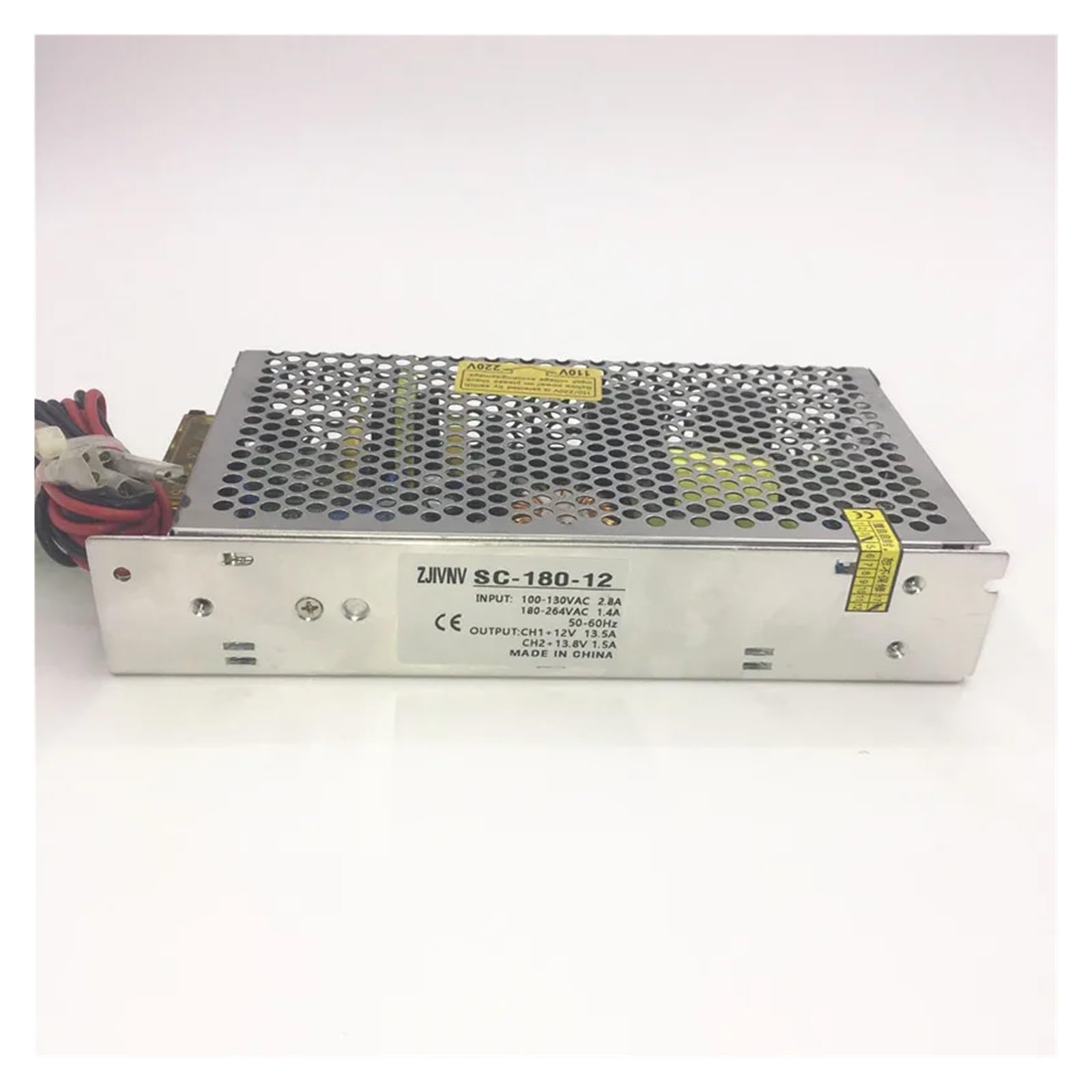 Zasilacz impulsowy, 180 W 12 V 13,5 A Uniwersalny zasilacz UPS AC/funkcja ładowania Przełączanie zasilania Wejście 110/220 V Wyjście ładowarki akumulatora 12 V DC 24 V do paska LED, systemu kamer CCTV