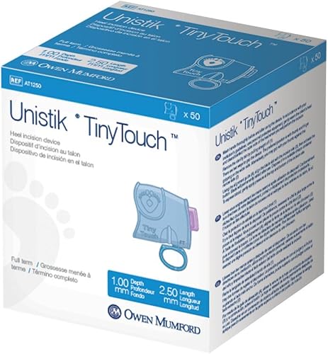 Owen Mumford Unistik TinyTouch Dispositivo de incisión de talón a término completo