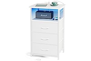 Power Nightstand: Fixwal Night Stand with Charging Station for Ultimate Convenience