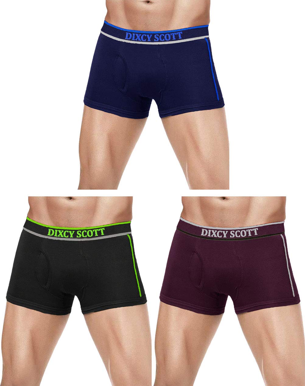 dixcy scott Men's Cotton Trunk (Pack Of 3) (Dixcy-Move-Trunk-3-85_Assorted_M)-picture-34