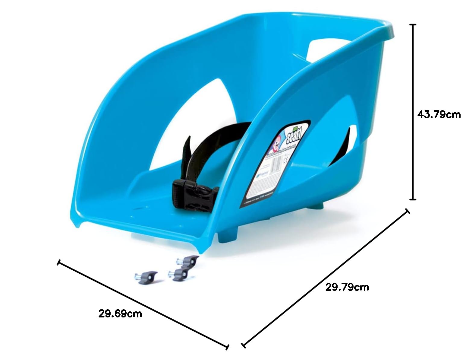 Prosperplast Asiento acoplable a trineos Bullet y Tatra, Azul, 91.3x44.9x36.2 cm