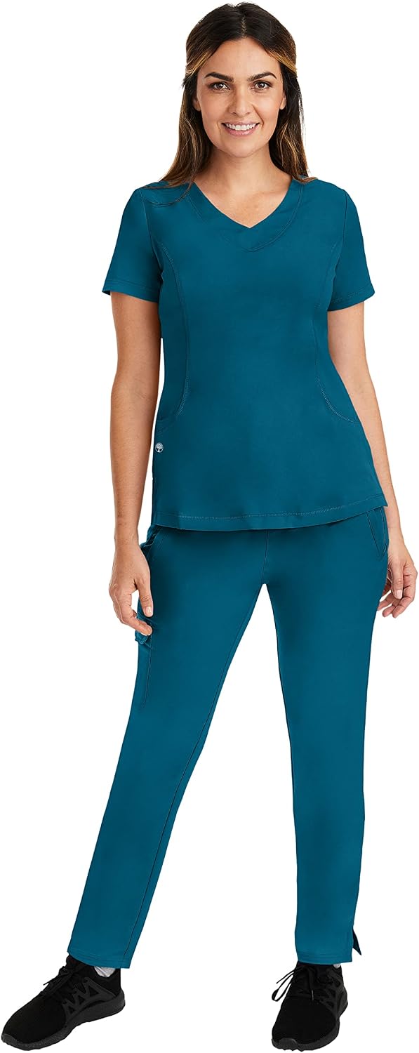 Healing Hands Womens Yoga Scrubs Pant 6 Pocket HH360 9155 Naomi Athleisure Scrub Yoga Pant for Women