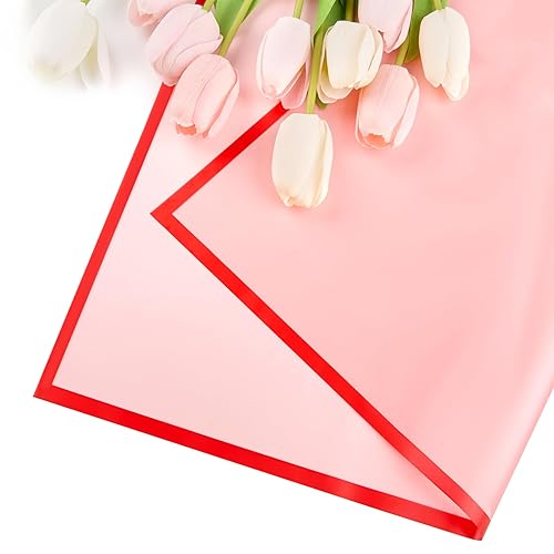 Miniatura 115 de 20 hojas de papel de regalo de flores blancas, papel de regalo de flores blancas, impermeable, con borde blanco, suministros de floristería