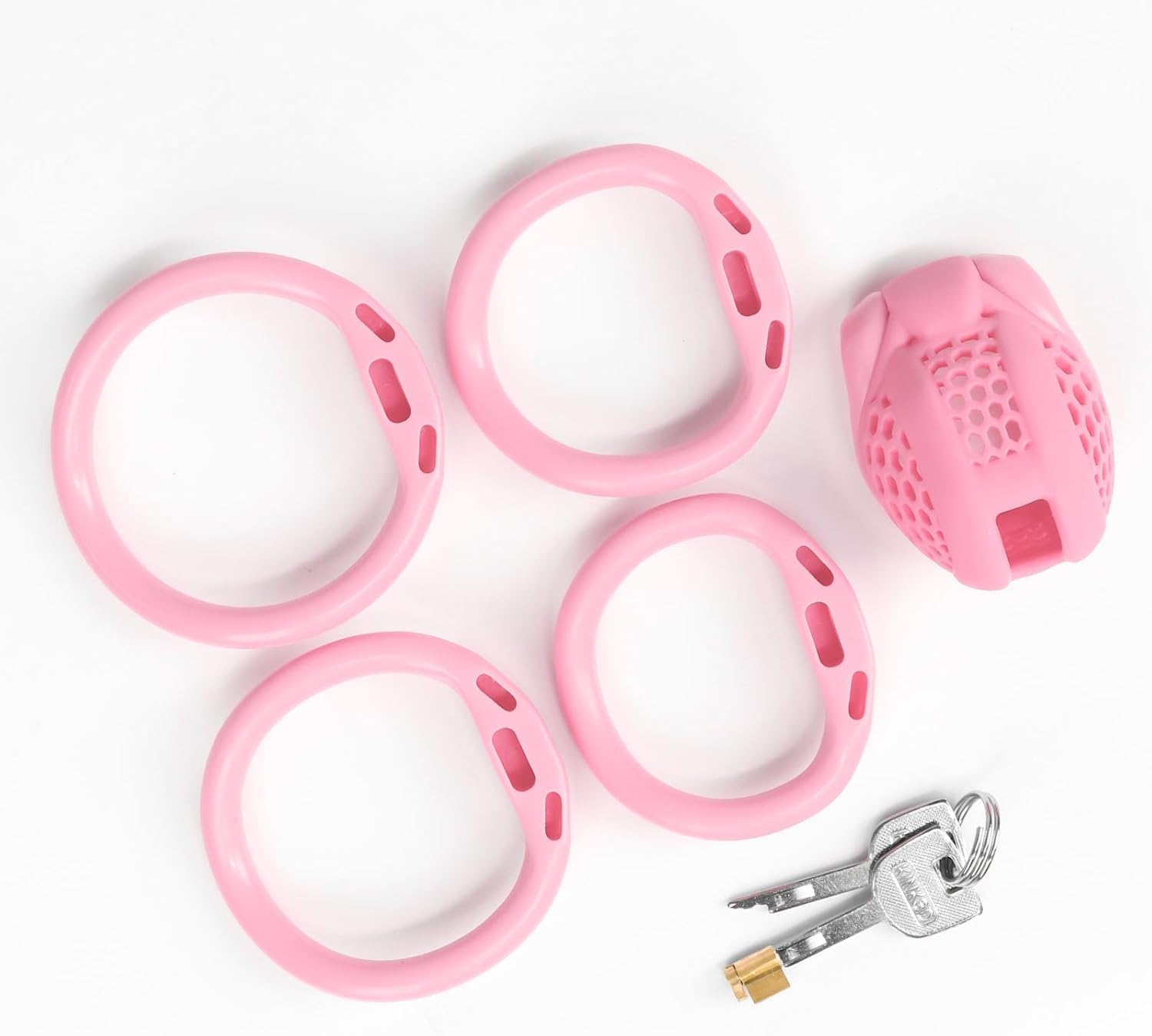 Sissy Cage De Chasteté Homme Petite Chastity Cage Men Pour Pénis Punition D'esclave Sextoyse Couple Plaisir (Ultramicro,Bent Ring)