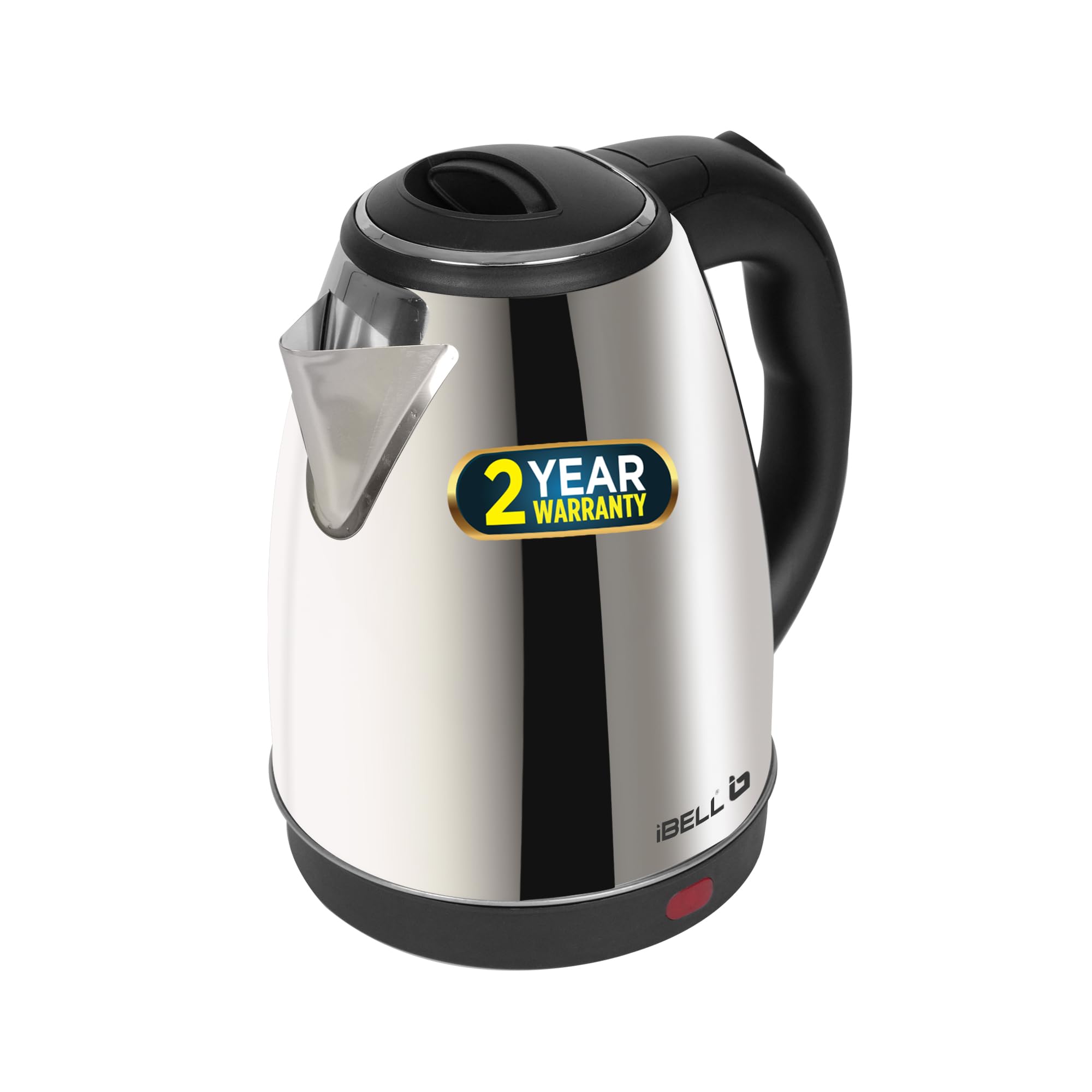 Electric Kettle 1.8L, 1800W, 2-Year Warranty, Stainless Steel, Auto Shut-Off, Cool-touch Handle, Wide Mouth For Easy Cleaning, Single-Touch Lid Lock, Kettle for Home, Office (Silver)