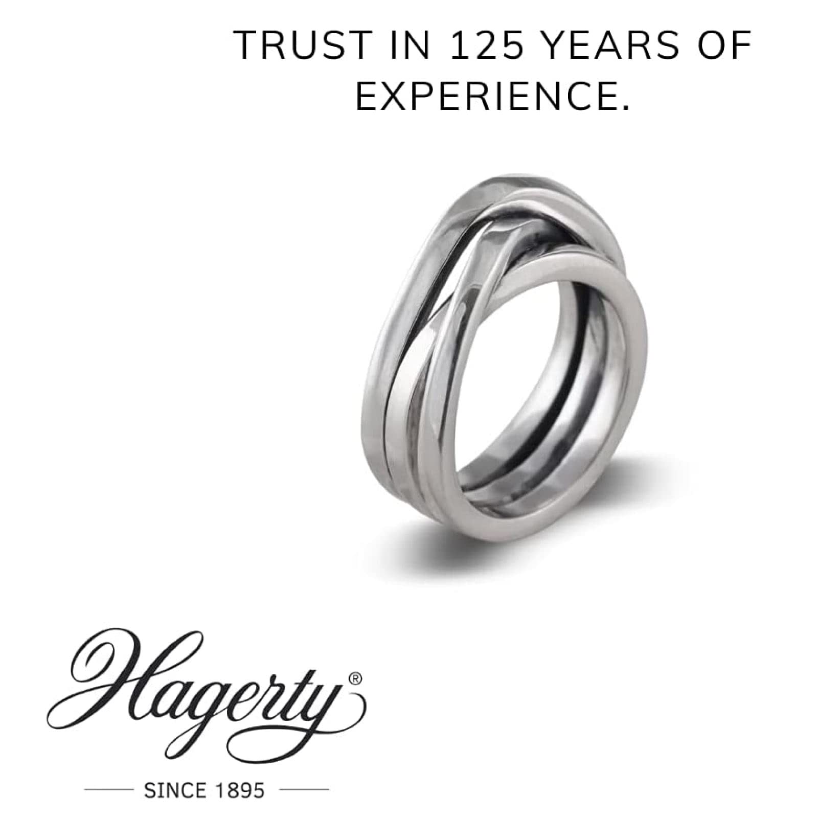 3 x Hagerty Silver Cloth Reinigungstuch für Schmuck aus Silber oder versilbert, imprägniertes Reinigungstuch aus Baumwolle, 36 x 30 cm, 3 Tücher, Baumwolle