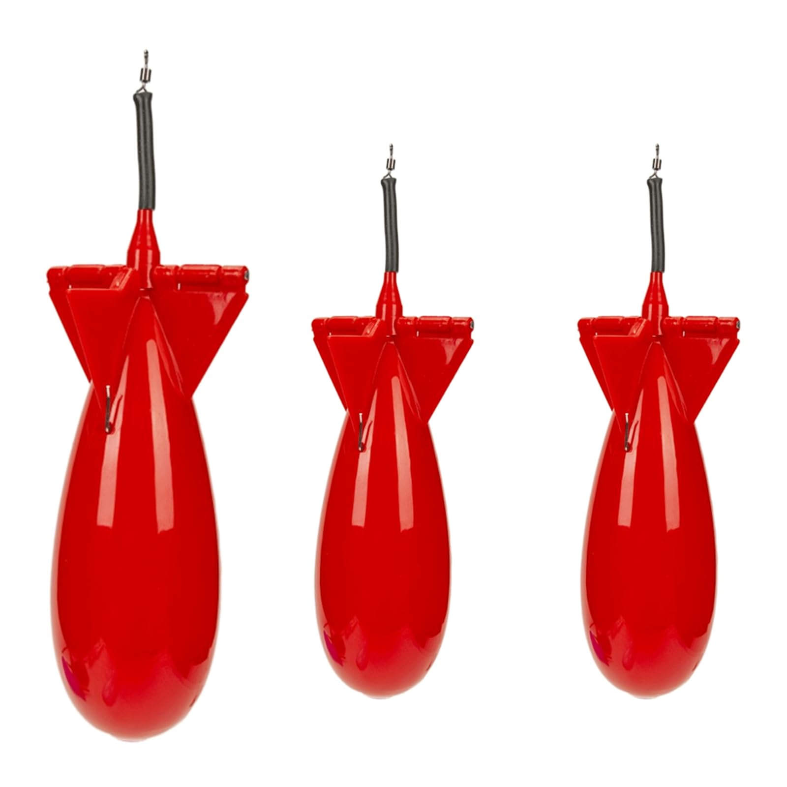 rflaueo 3Pcs Fishing Bomb Bait Bait Rocket Carp Fishing Spod for Particles, Pellets, Boilies – Medium or Large(U341-3)