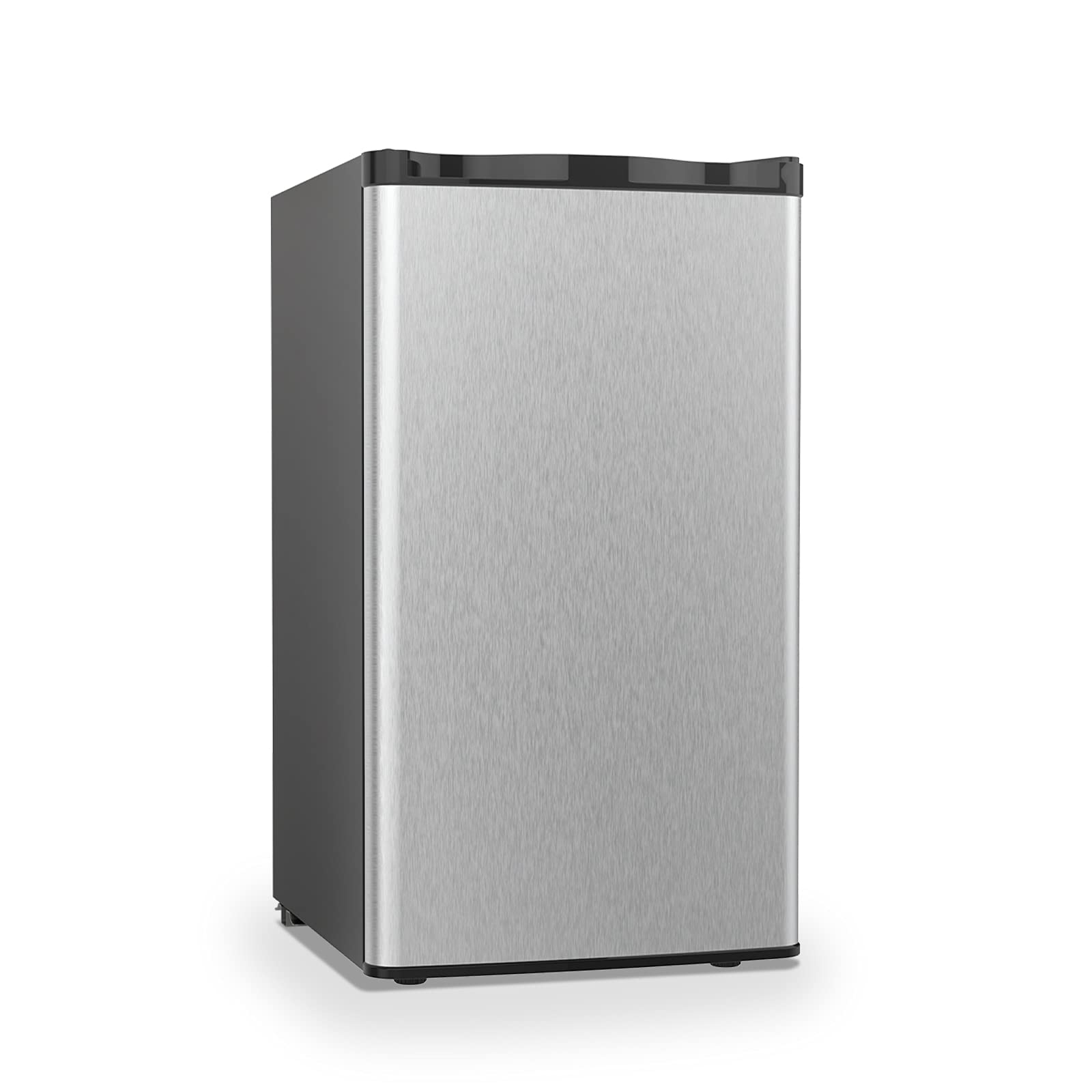 N A 3.2 Cu.Ft Mini Refrigerator Compact Refrigerator-Single Door Small Drink Food Storage Machine for Dorm, Garage, Camper, Basement or Office, Mini Fridge, Stainless Steel (Black) on Fridge.com