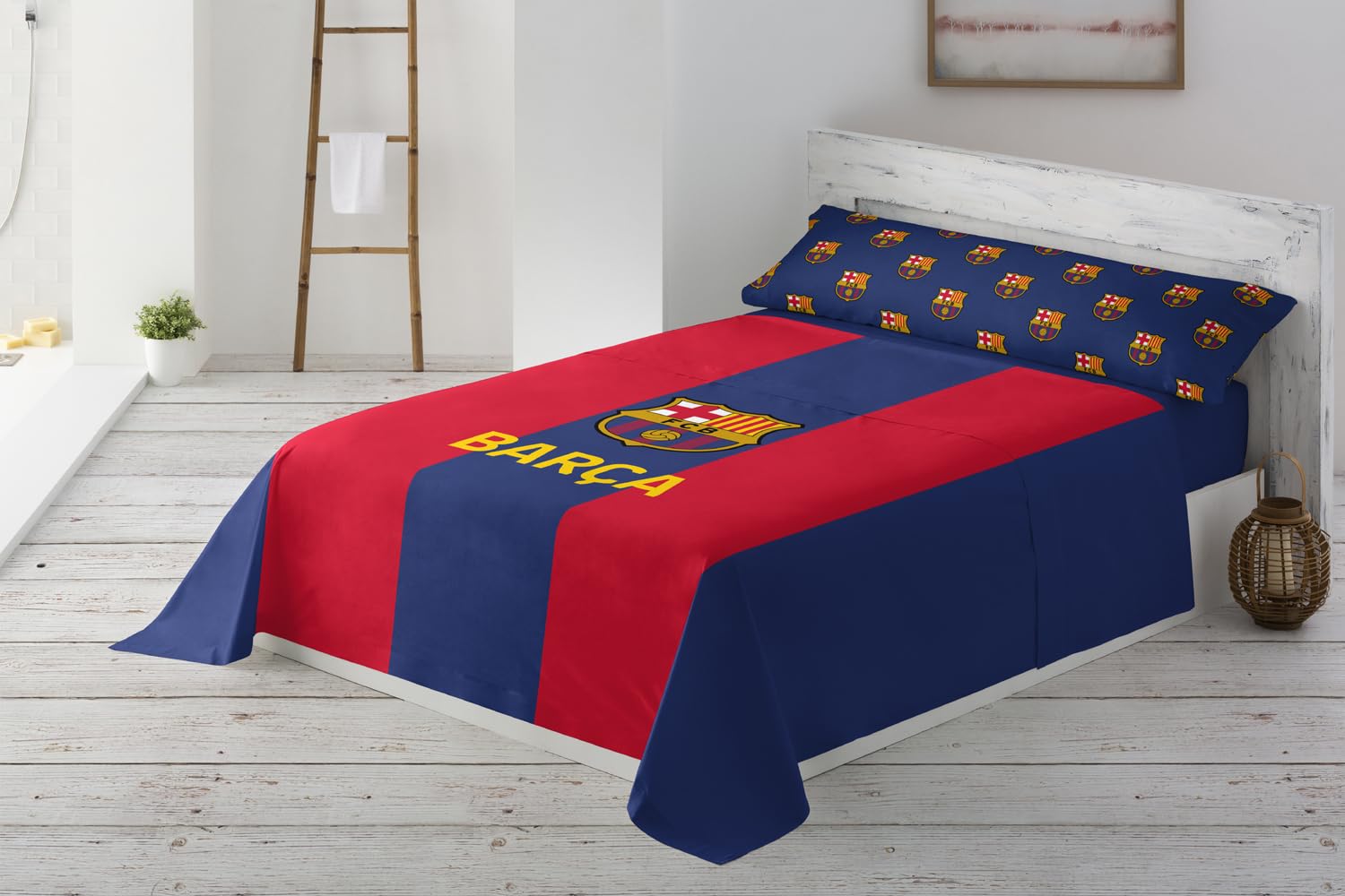 Juego de sábanas FC Barcelona (para cama de 150x190/200)