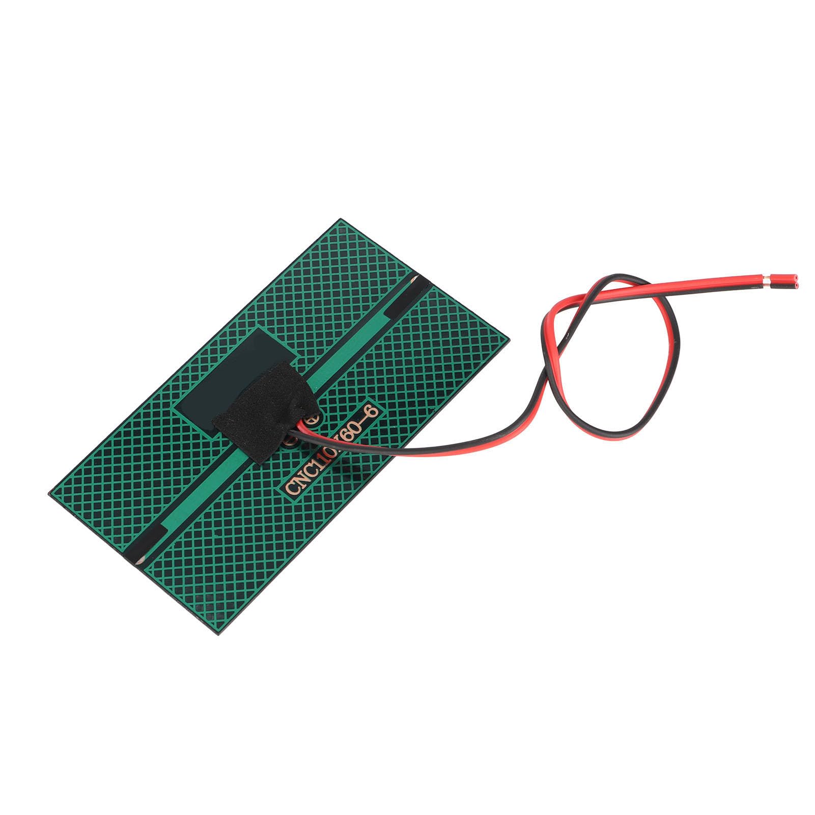 Wakects Pannello solare 6 V 1 W, cella solare in silicio policristallino ad alta efficienza per progetti, con cavo lungo 30 cm, colore: rosso/nero