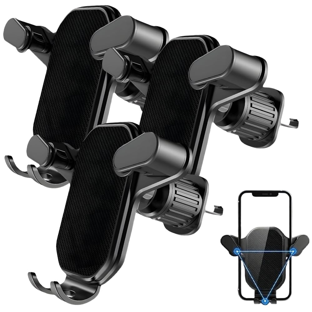 PVZXR Air Vent Car Phone Mount Holder 2026 New Wider Clamp Metal Hook Car Phone Holder Vent Thick