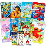 Bulk Board Book Set for Toddlers, Kids ~ 11 Pc Storybook Bundle with Sesame Street, Spiderman, Paw Patrol, Toy Story, and More (Board Book Collection)
