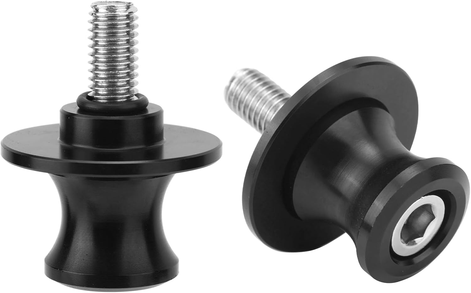 2pcs Swingarm Spool Slider Stand Screws, 8mm CNC Motorcycle Swing Arm Spools Sliders Compatible with Kawasaki Ninja ZX6R Z900 Vulcan, Trident 660 & Suzuki GSXS