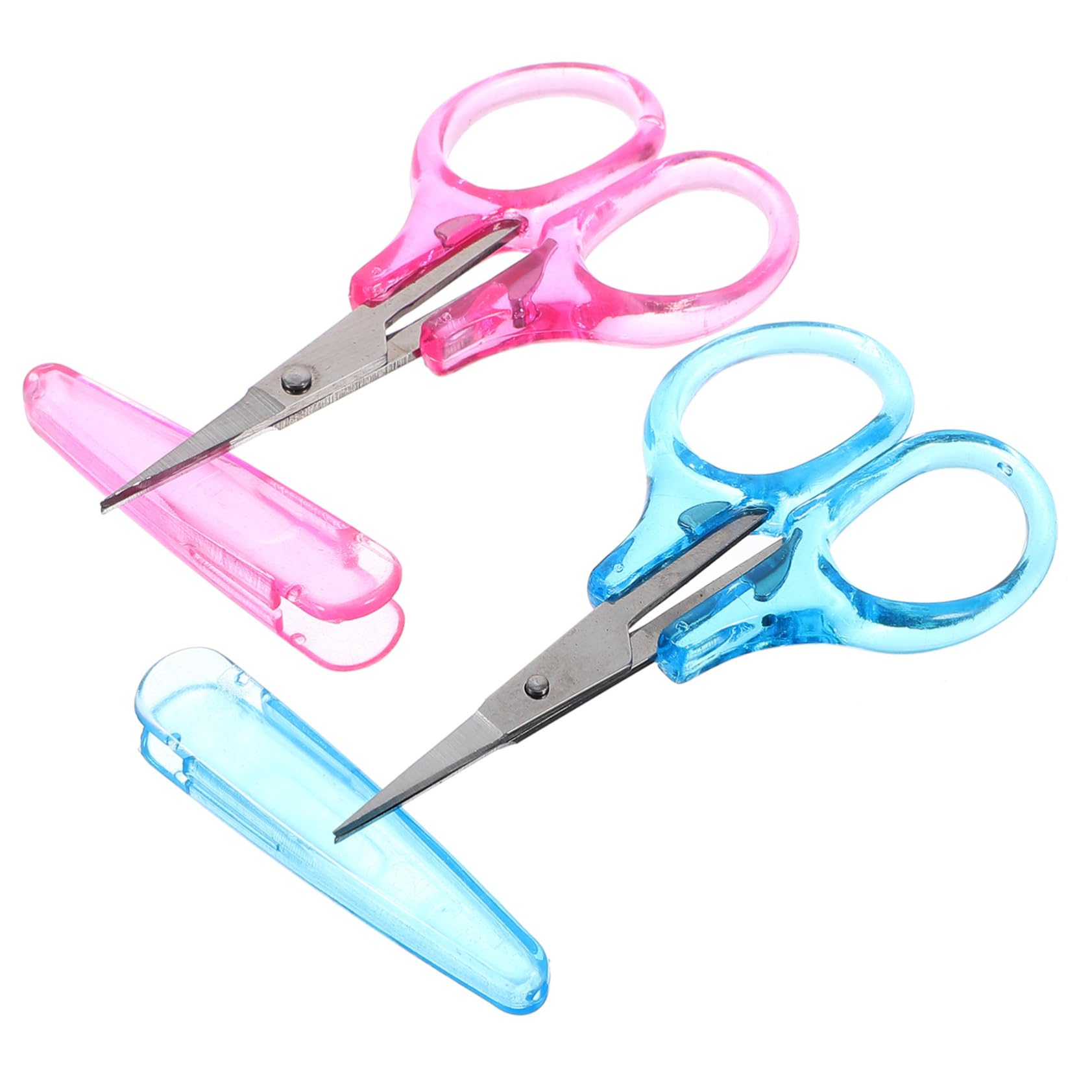 Artibetter 8stücke Mini Stoffscheren Mit Schutzabdeckung Präzise Bastelscheren Für Nähen Handarbeiten Und Scrapbooking Hellblau