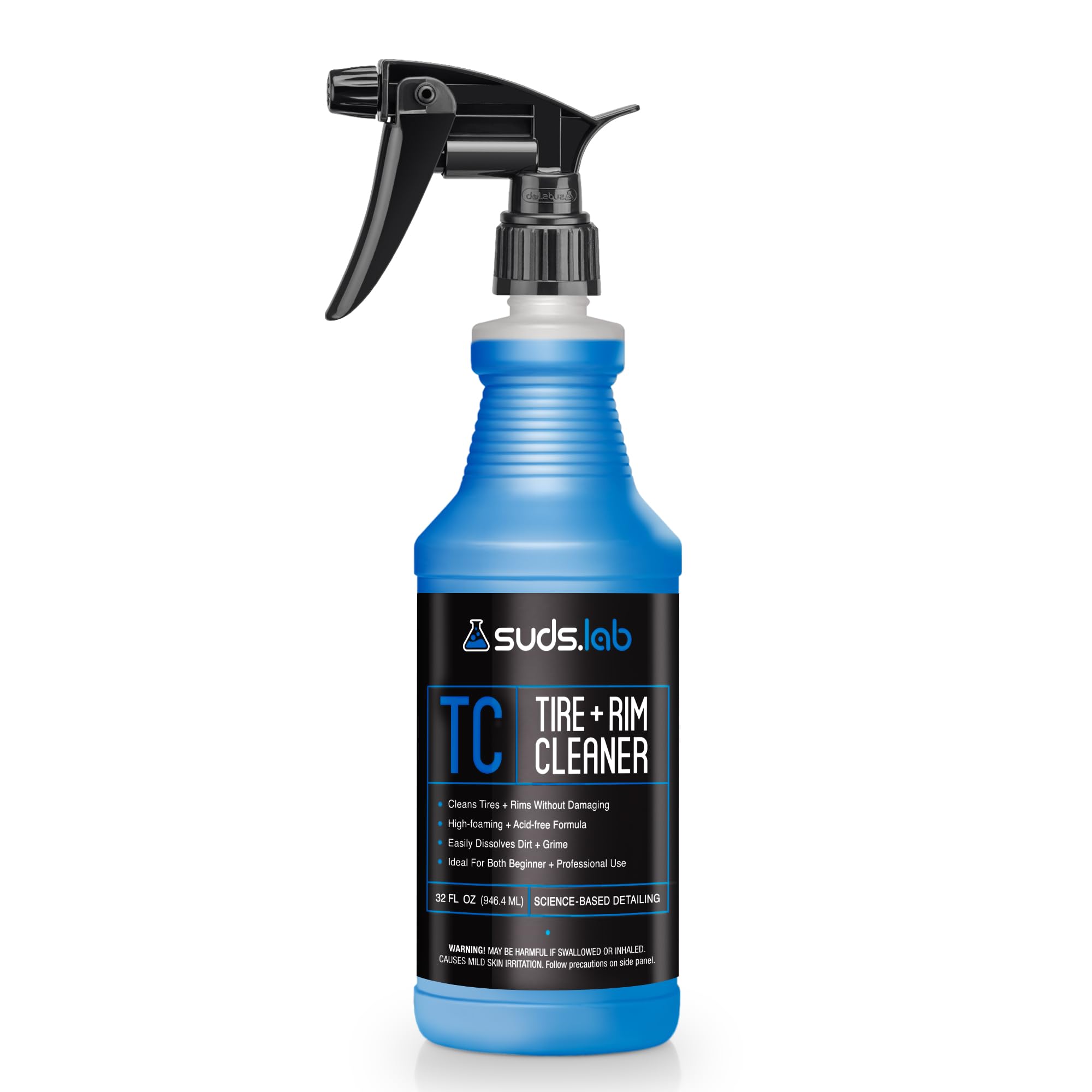 Suds Lab TC Foaming Tire Cleaner, bezkwasowe pieniące rozwiązanie czyszczące, bezpieczne do wszystkich wykończeń, mycie w domu