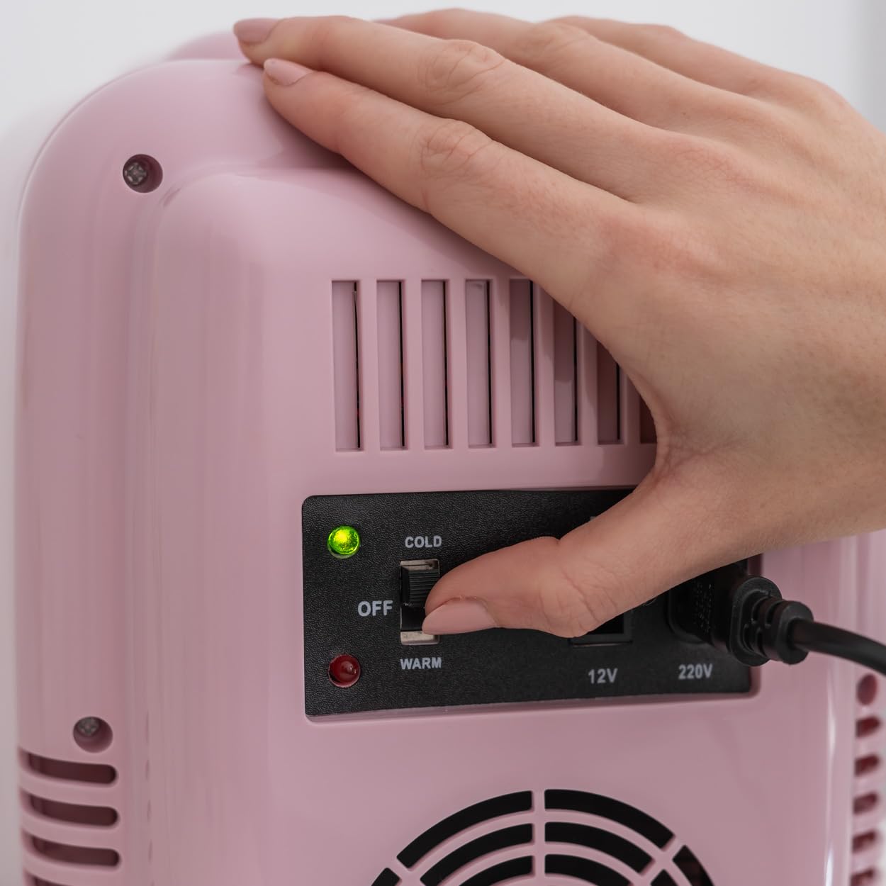Flamingueo Nevera Pequeña - Mini Nevera 4L, Nevera Cosmeticos, 12V/220V, Mini Neveras Para Habitacion, Nevera Skincare