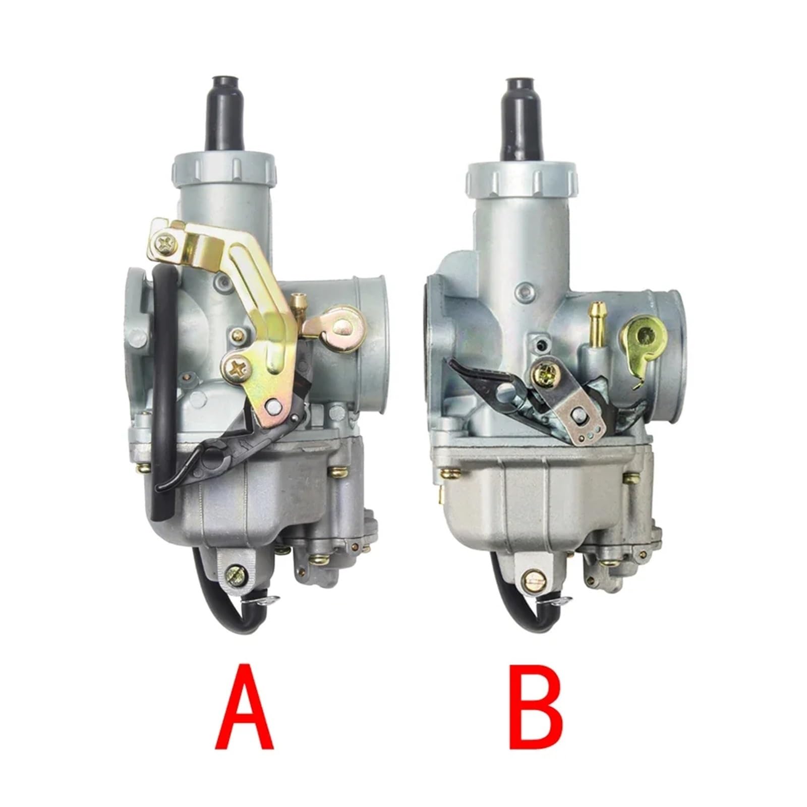 carburador de motocicleta Carburador PZ30 de 30 mm con bomba aceleración cable estrangulación carburador + kit doble acelerador ATV Dirt Bike(PZ30B-A-Cable)