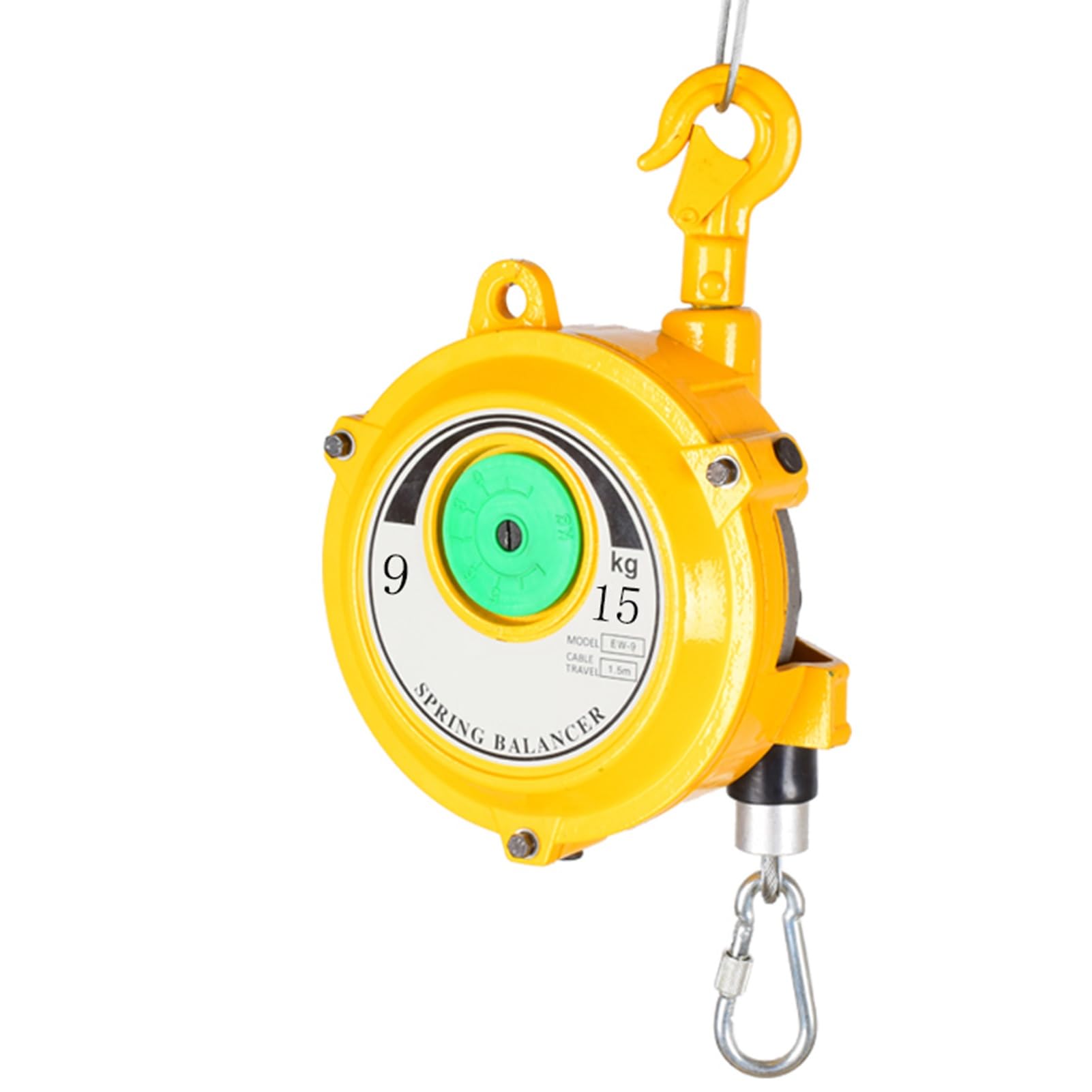 HYQOUKLR Telescopic Spring Balancer, Spring Balancer With Hook And Wire Rope, 1-200kg Load Capacity(9-15kg)