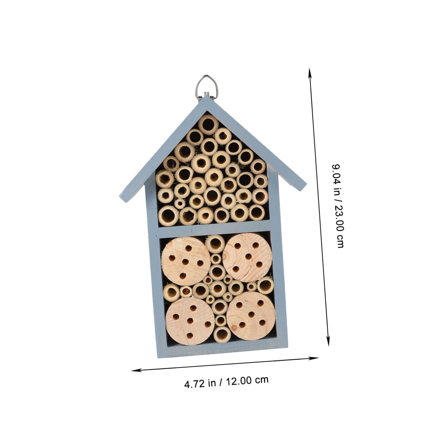 Bienenhaus Insektenhotel Für Garten Outdoor Mit Haken Zum Aufhängen Dekoratives Nisthaus Überwinterungsplatz