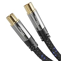 KabelDirekt – Cavo antenna TV 4K, cavo coassiale – 12,5 m – con connettore in metallo