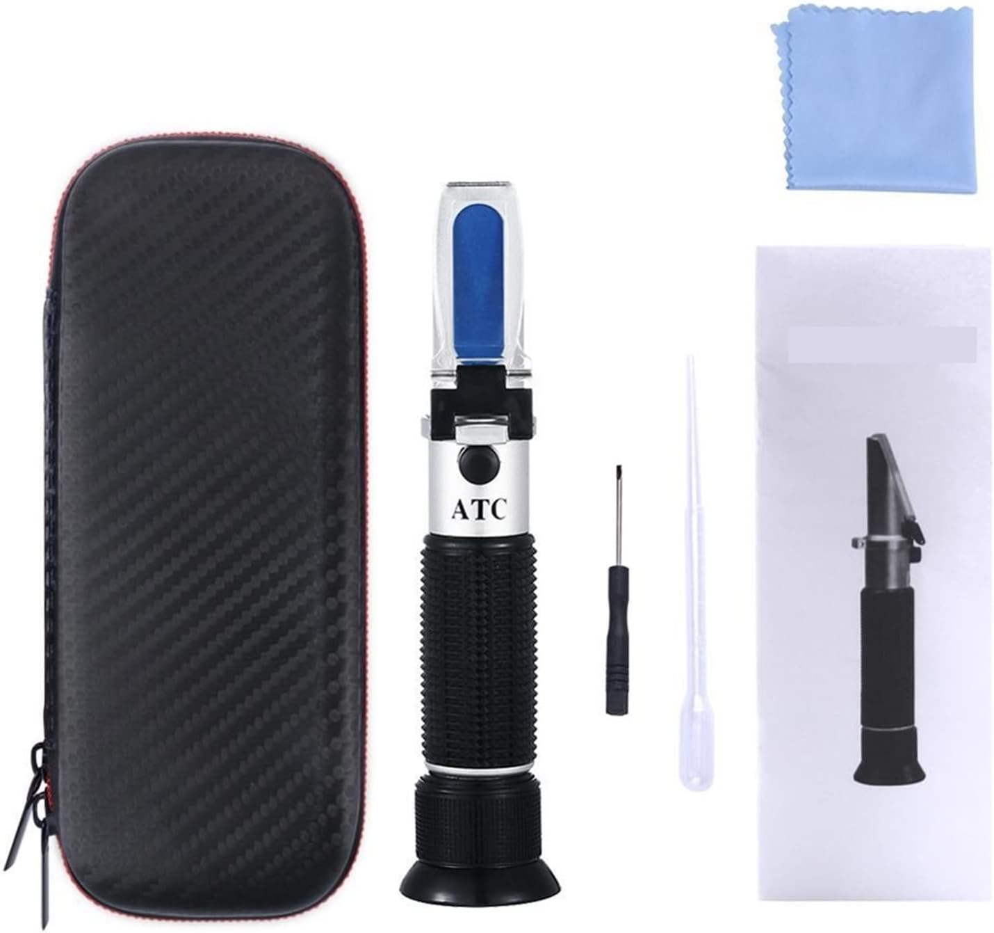 Sirxlevcy Honig-Refraktometer Mit ATC - Messgerät Für Honigfeuchtigkeit & Gefrierpunkt