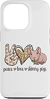 Vista 10 de Womens Girls Cute Funny Peace Love Hairless Guinea Pig Lover Case for iPhone 16