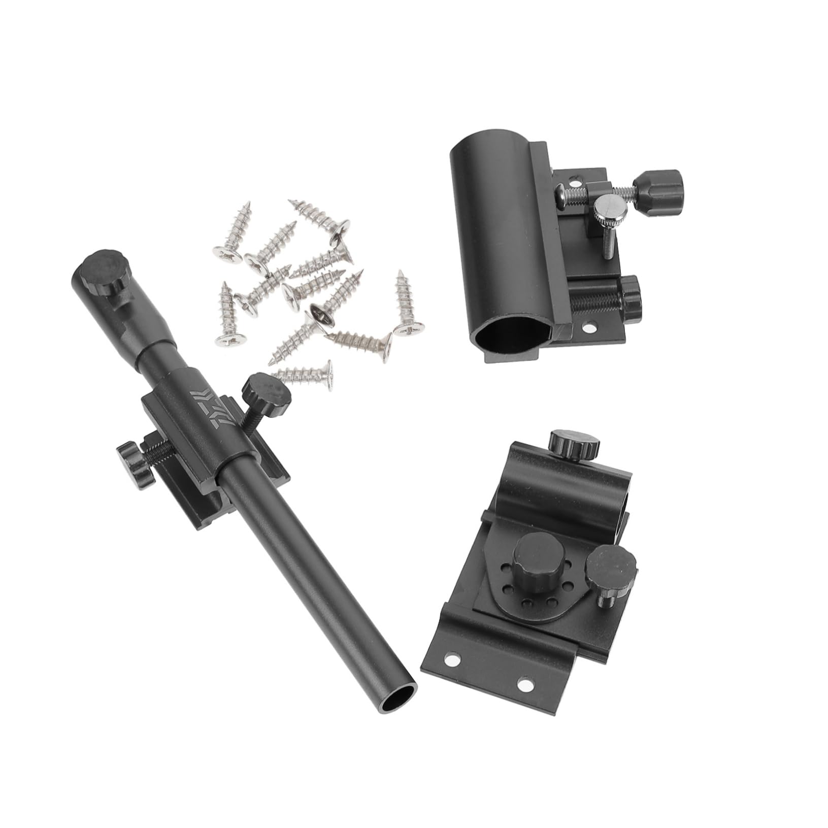 Mipcase Three-Piece Fishing Box Set Aluminum Alloy Umbrella Stand Rod Rack Easy to Install for The Angler in Your Life