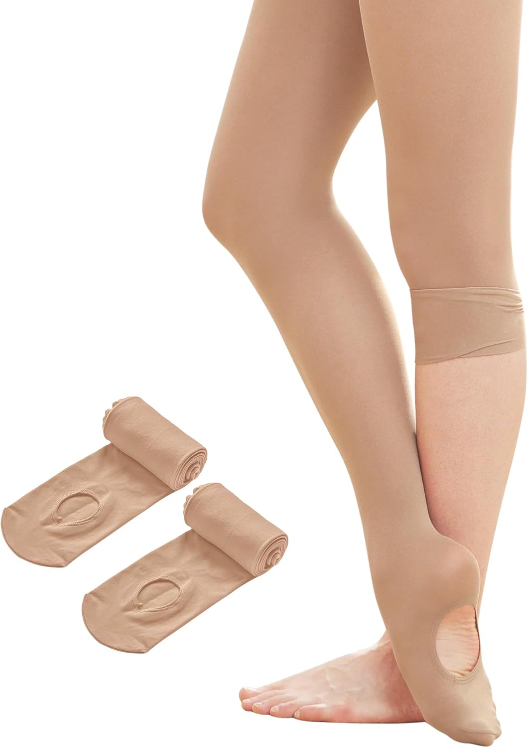 Stelle Women's Ballet Tights Convertible Dance Leggings Ultra Soft Pro Transition Tight