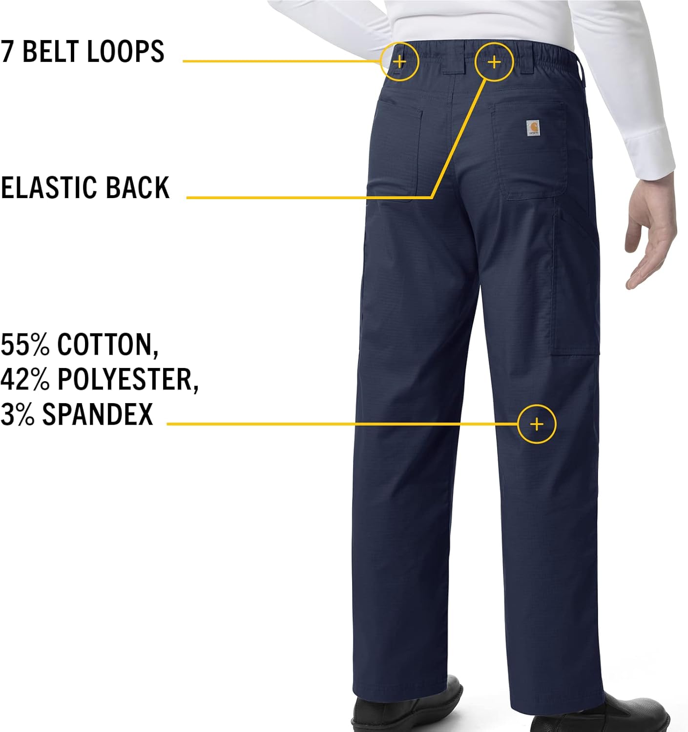 Carhartt Mens Straight Fit Multi-Cargo Scrub Pant - Image 5