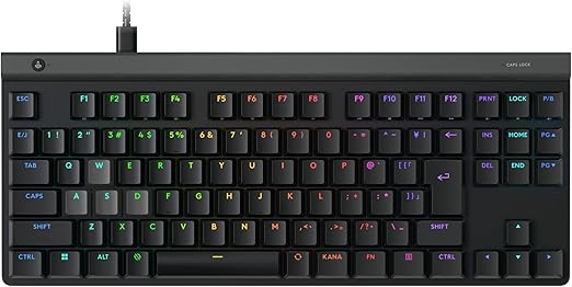 【Amazon.co.jp限定】Logicool G ラピッドトリガー G515 RAPID TKL 薄型 ゲーミングキーボード G515-TKL-RTBKd アクチュエーションポイント 調整可能 日本語配列 押下圧 35g 有線 テンキーレス 磁気式アナログスイッチ ロープロファイル LIGHTSYNC RGB キーボード 国内正規品※Amazon.co.jp限定 壁紙ダウンロード付き