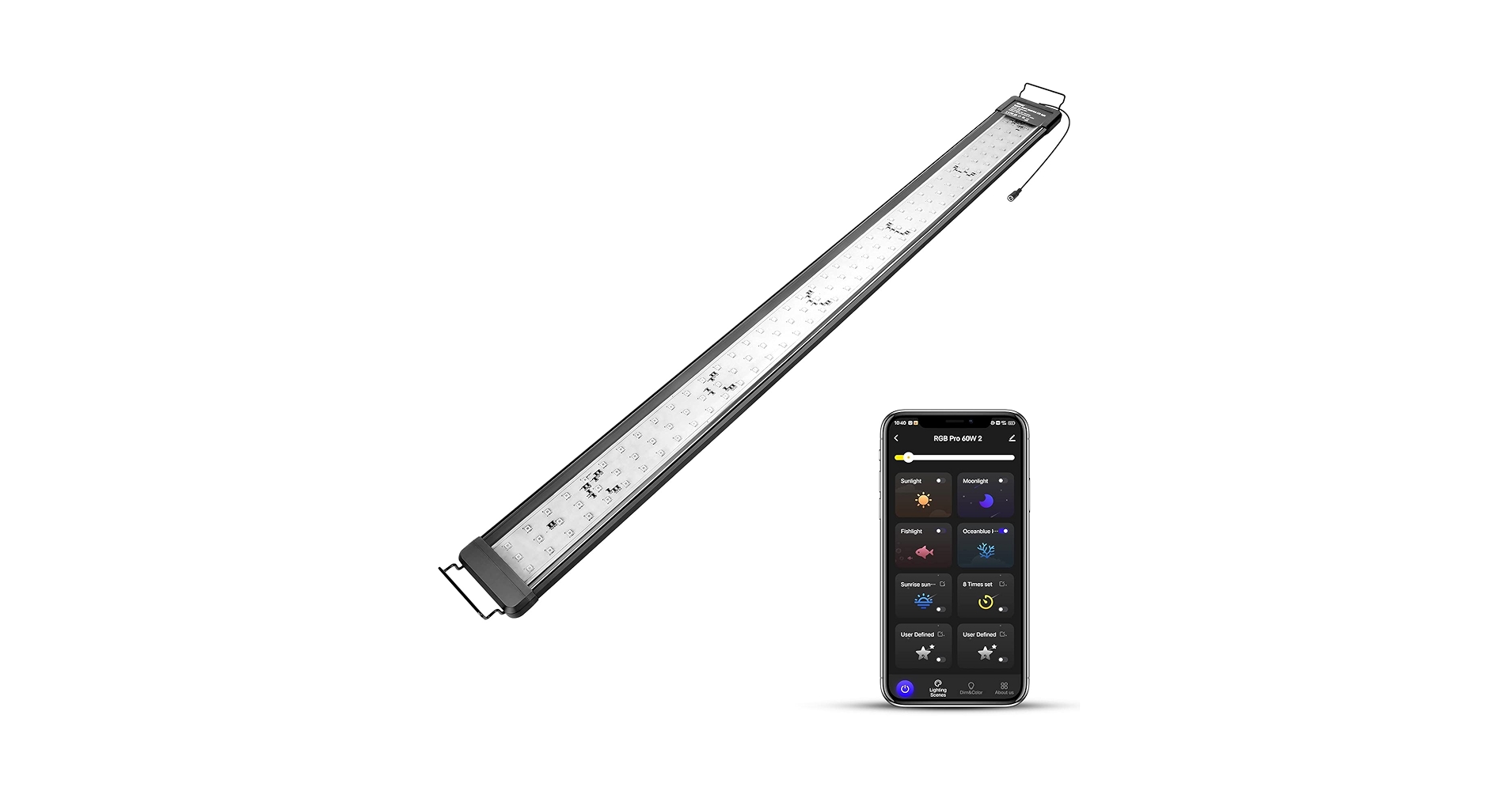 DONGPAI Aquarium Light, Full Spectrum LED Fish Tank Light With