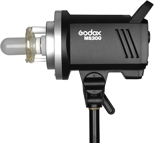Miniatura 6 de Godox MS300 - 2 luces estroboscópicas compactas de 600 W para estudio, monolight inalámbrico de 2.4 G con lámpara de modelado de 150 W, antiflash,