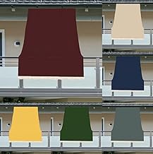 Luga TENDA DA SOLE CON ANELLI RESISTENTE ESTERNI BALCONE VERANDA GIARDINO 2022 (150X290, BORDEAUX)