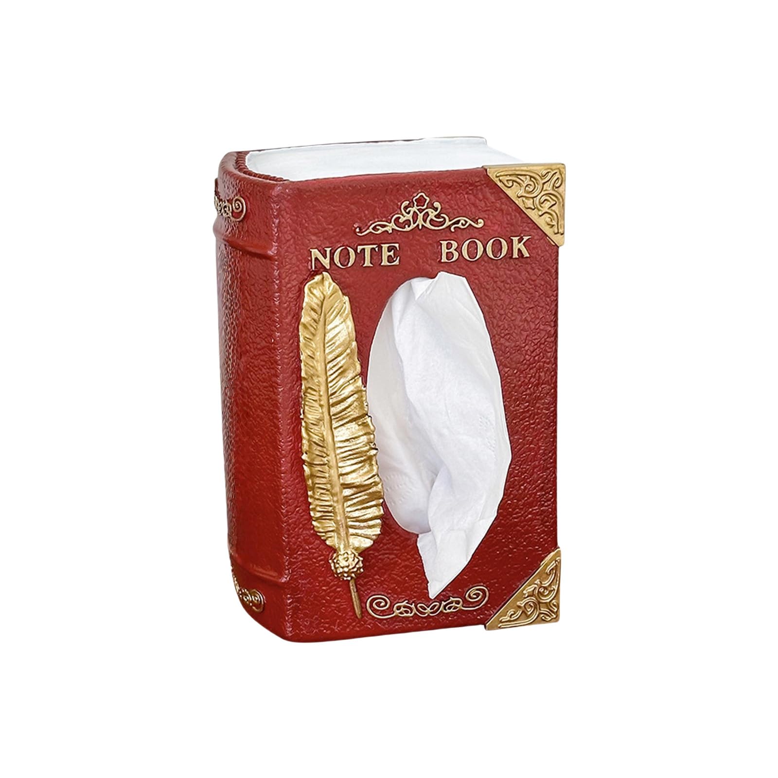 Book-Shaped Tissue Dispenser Multipurpose Countertop Organiser for Kitchen & Living Room Storage Book Shaped Tissue Box