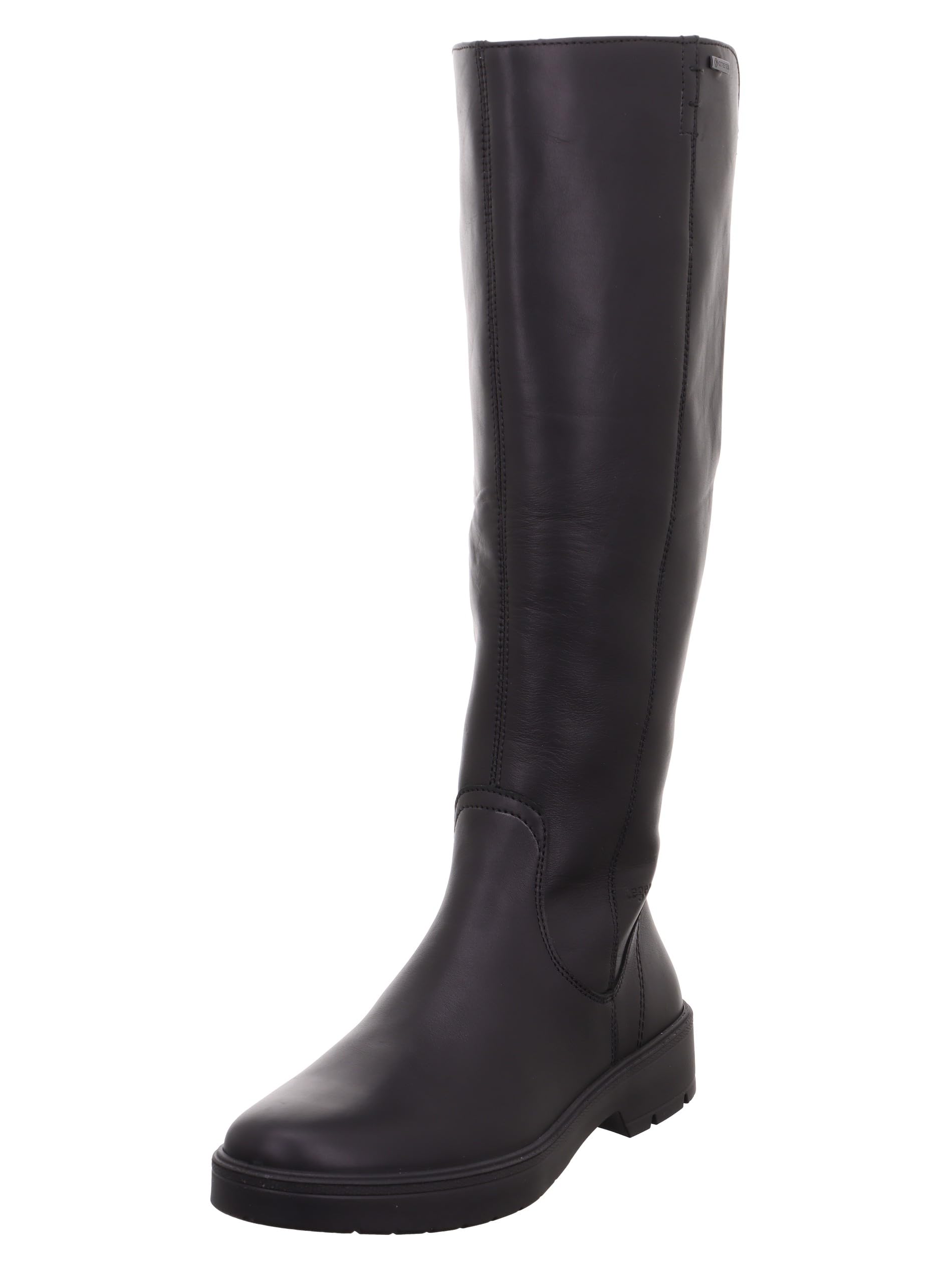 Legero Mystic Long Gtx Black leather Womens knee-high boots 2000195-0100 in a Plain Leather in Size 6.5
