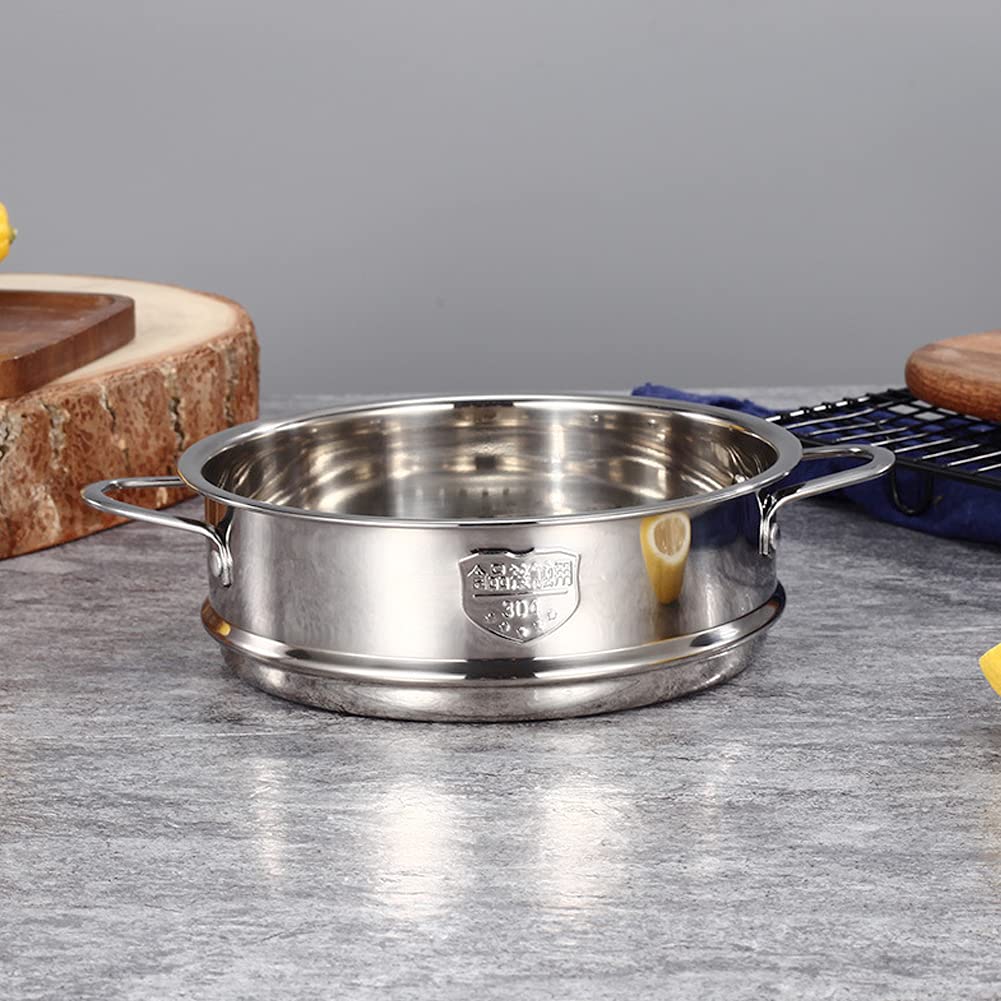Inserto Vapore Forato, Cestello per Cottura, Cestello Cuocere Verdure Vapore, Piroscafo Acciaio Inox 21.7-22 cm cm, Diametro Interno 22 cm, con Maniglia, per Frutti Mare, Verdure