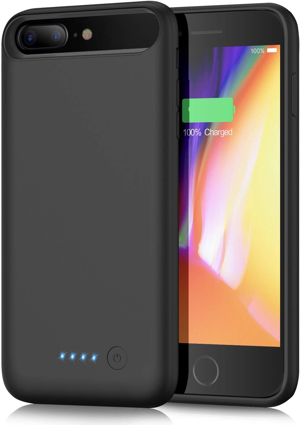 Yacikos Battery Case for iPhone 6 Plus/6sPlus/7 Plus/8 Plus, 8500mAh Charger Case Rechargeable Battery Charging Case for iPhone 6 Plus/6sPlus/7 Plus/8 Plus Slim External Backup Case (5.5 inch)