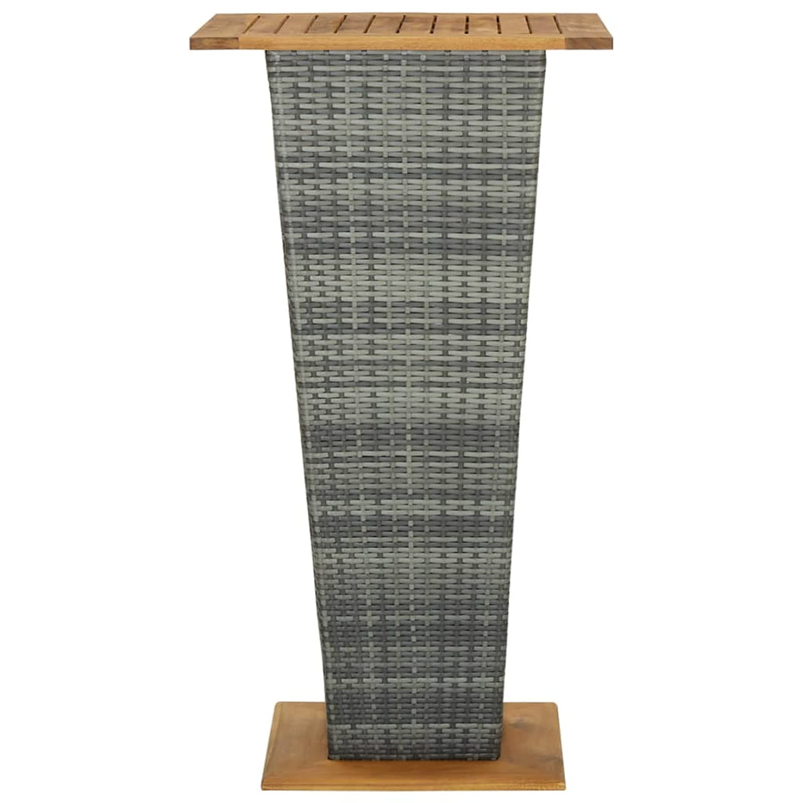 Ensemble de Bar Ensemble de Bar de Jardin Salon de Jardin Exterieur Salon Jardin Ensemble de Bar de Jardin 5 pcs et Coussins Résine tressée Gris Co