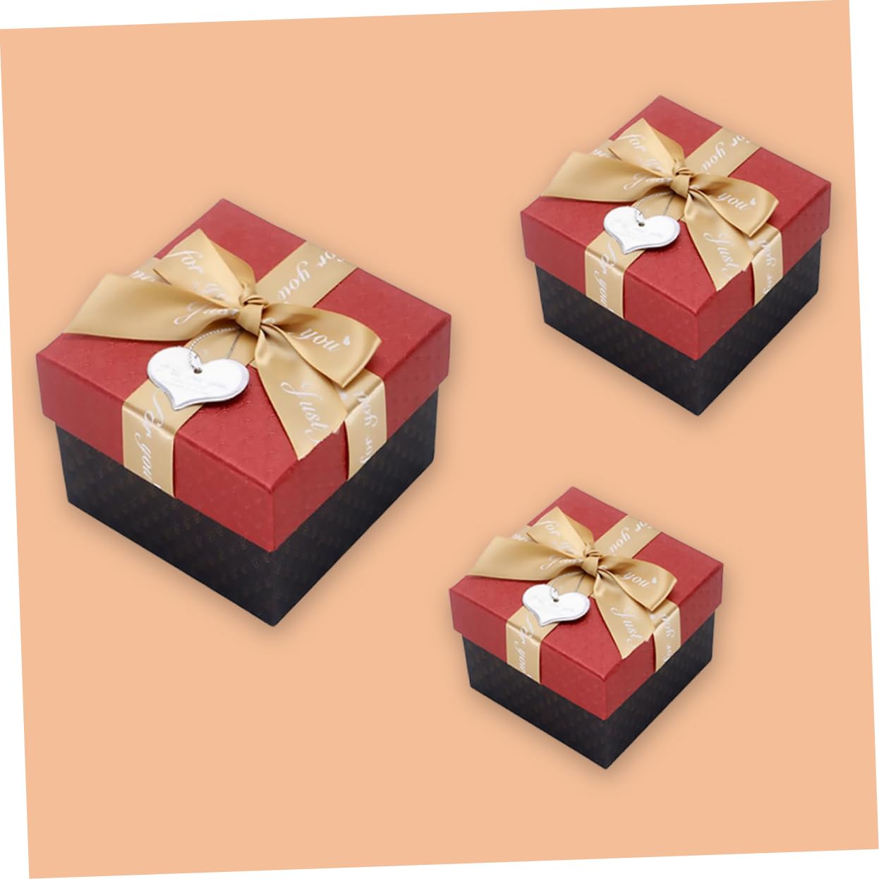 SOLUSTRE Conjunto De Caja De Obsequio Navideña Cuadrada Caja Para Dulces Para Empacar Dulces Para Embalaje Para Obsequio Para Usar Embalaje Eventos Especiales