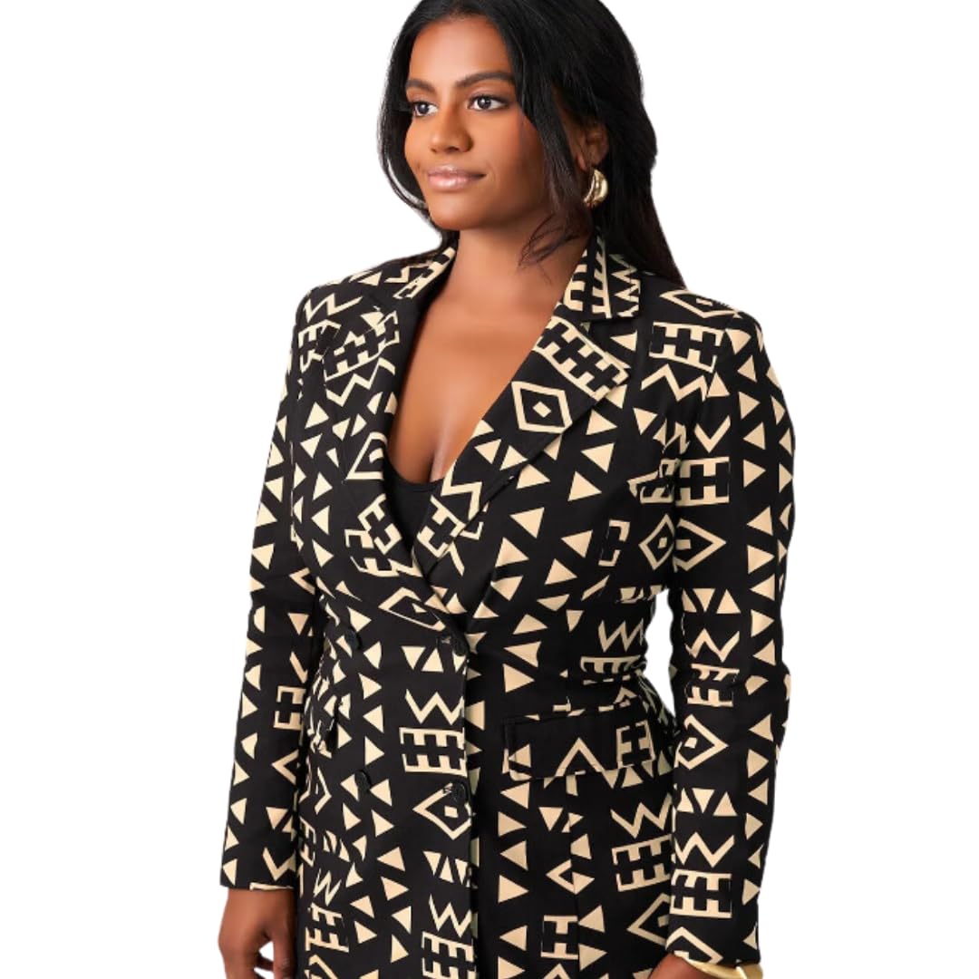 D'IYANU Women's African Blazer Suit